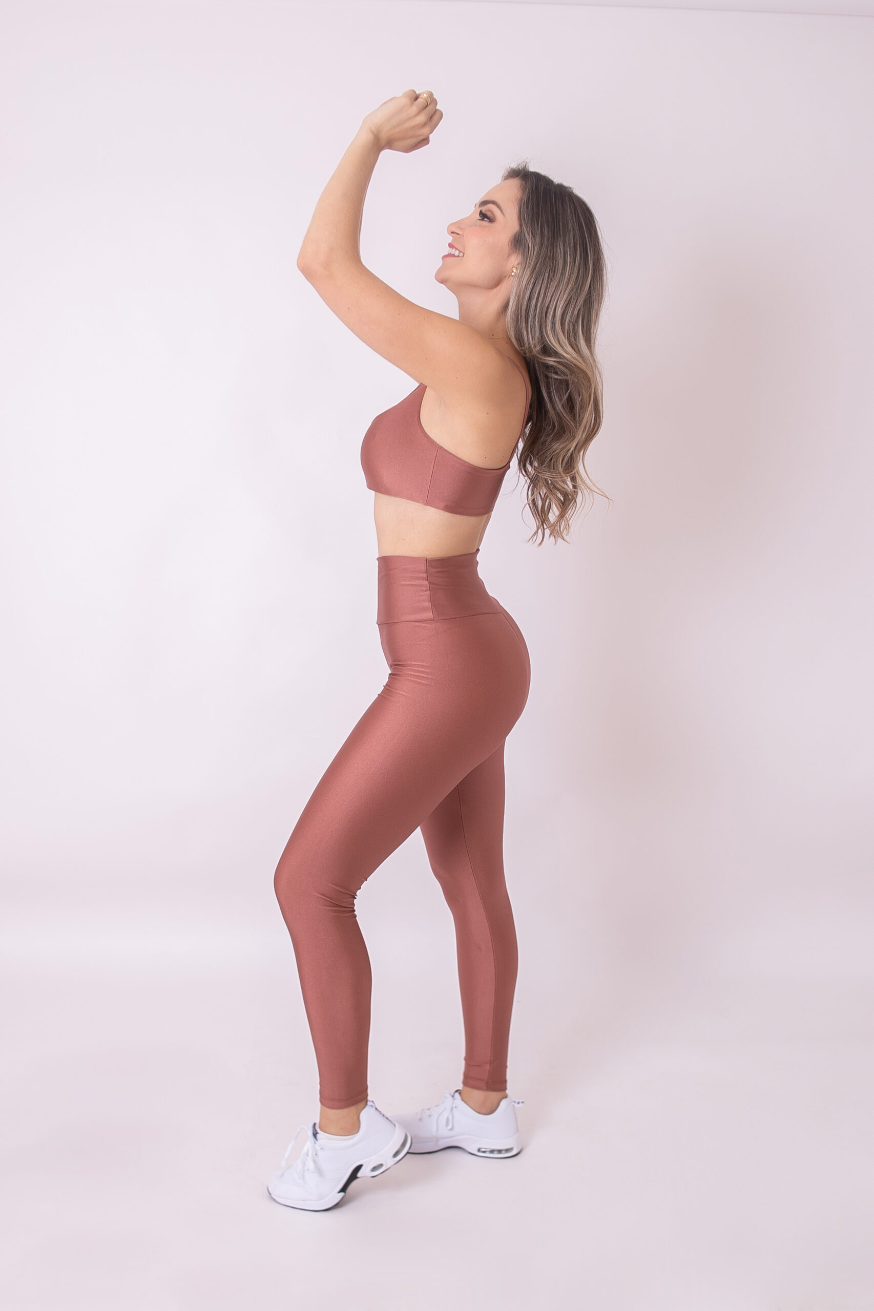 Legging Glow Amêndoa – Use4Fitness