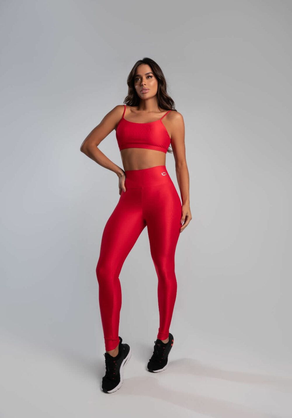 Legging Canelada Vermelho Chic